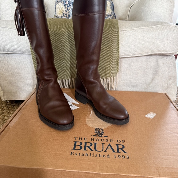 Women's Brown Riding Boots- House of Bruar Scotland SIZE US 9 - Picture 6 of 8